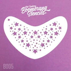 Art Factory Boomerang Face Painting Stencil - Star Twinkle