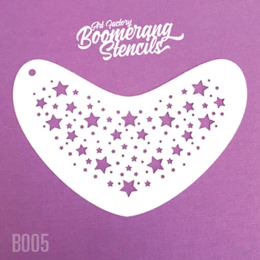 Art Factory Boomerang Face Painting Stencil - Star Twinkle
