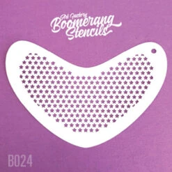 Art Factory Boomerang Face Painting Stencil - Small Stars