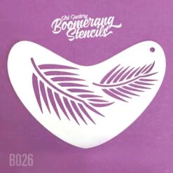 Art Factory Boomerang Face Painting Stencil - Fern