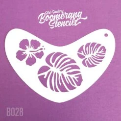 Art Factory Boomerang Face Painting Stencil - Tropical Flower