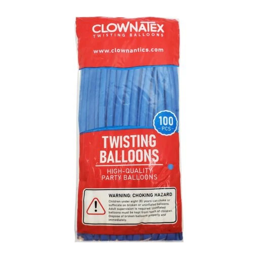 Clownatex 260 Balloons - Blue (100 Pcs) - Image 2