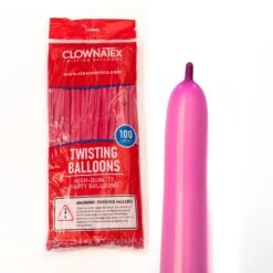 Clownatex 260 Balloons - Fuchsia (100 Pcs)