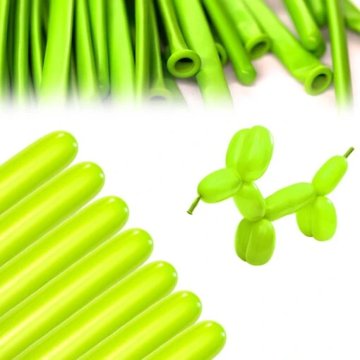 Clownatex 260 Balloons - Lime Green (100 Pcs) - Image 3
