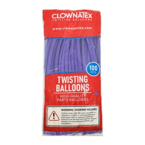 Clownatex 260 Balloons - Lilac (100 Pcs) - Image 2