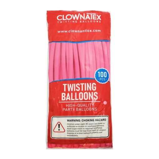 Clownatex 260 Balloons - Neon Pink (100 Pcs) - Image 2