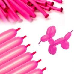 Clownatex 260 Balloons - Neon Pink (100 Pcs) -Snazaroo Shop ca260pk amz