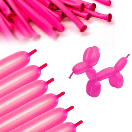 Clownatex 260 Balloons - Neon Pink (100 Pcs) - Image 3