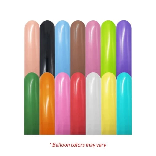 Clownatex Assorted 260 Twisting Balloon Kit - Image 2