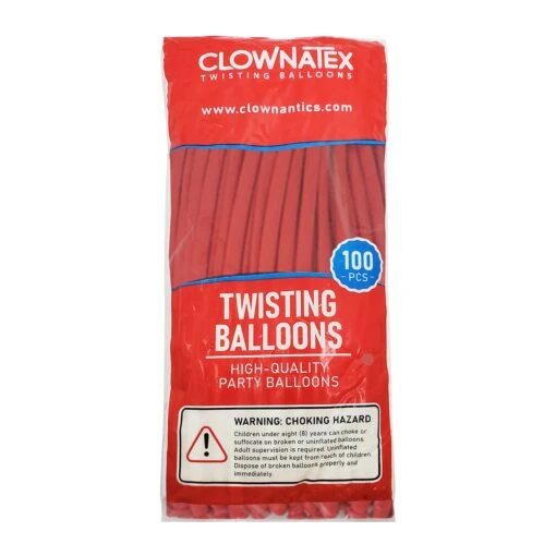 Clownatex 260 Balloons - Red (100 Pcs) - Image 2