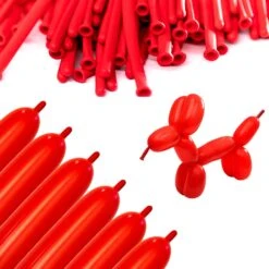 Clownatex 260 Balloons - Red (100 Pcs) -Snazaroo Shop ca260rd amz