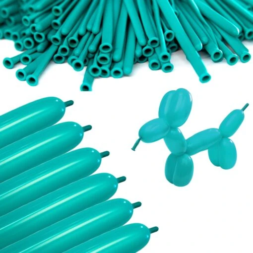 Clownatex 260 Balloons - Teal (100 Pcs) - Image 3