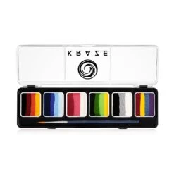 Kraze FX 6 One Stroke Split Cake Palette - Splash (6 X 6 Gm)