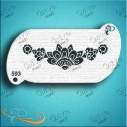 Diva Stencil - Forehead Henna Band