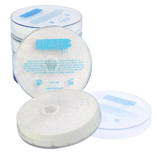 FAB White Superstar Face Paint - White Shimmer 140 (45 Gm)