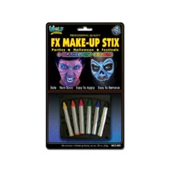 Wolfe Neon Face Paint Makeup Stix (6/box)