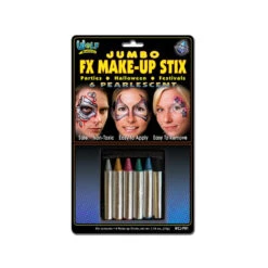 Wolfe Jumbo PearlFace Paint Crayons (6/box)