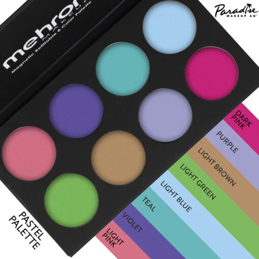 Mehron Paradise Pastel Face Paint Palettes (8 Colors) - Image 2