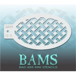 Bad Ass Mini Stencils - Basket Weave (BAM 1213)
