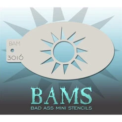 Bad Ass Mini Stencils - Sunshine (BAM3016)