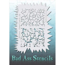 Bad Ass Full Size Stencils - Cracks And Jags (BAD6003)