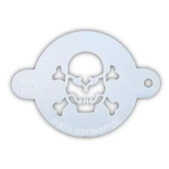 TAP Face Paint Stencil - Skull With Crossbones (044)