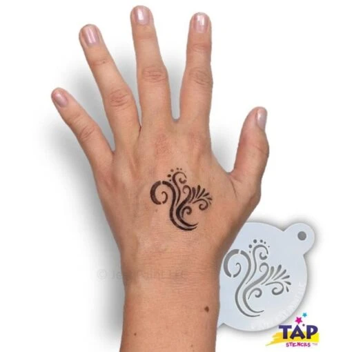 TAP Face Paint Stencil - Swirly Detail (099) - Image 2