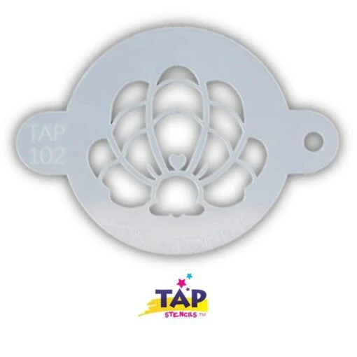 TAP Face Paint Stencil - Mermaid Crown Clam Shell (102)