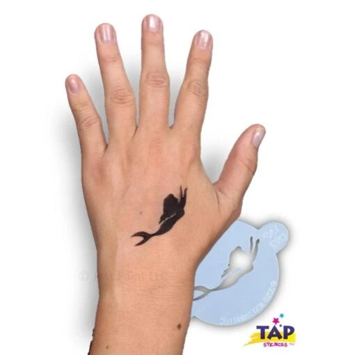 TAP Face Paint Stencil - Swimming Mermaid (092) - Image 2