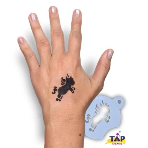 TAP Face Paint Stencil - Chubby Little Unicorn (090) - Image 2