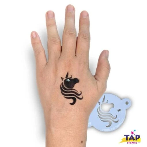 TAP Face Paint Stencil - Pretty Unicorn Centerpiece (089) - Image 2