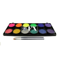 Diamond 12 Color Palette - Neon / Metallic (10 Gm)