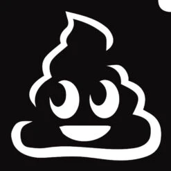 GBA Glimmer Tattoo Stencil - Emoji Poop (5/pk)