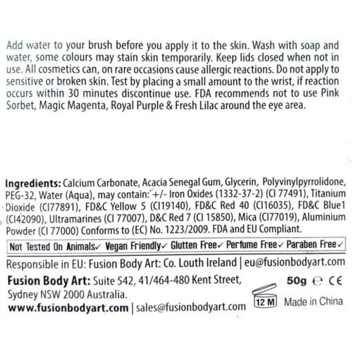 Fusion Body Art Rainbow Split Cake - Bright Rainbow (50 Gm) - Image 4