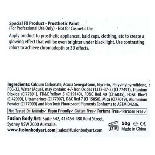 Fusion Body Art Rainbow Split Cake - Power Princess (50 Gm) NON NEON - Image 4