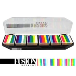 Fusion Body Art Spectrum Palette - Mermaids & Unicorns (6 Cakes/10 Gm) NON NEON