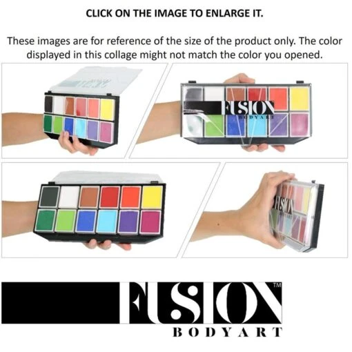 Fusion Body Art Sampler Palette (12 Colors/7 Gm) - Image 3