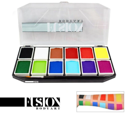 Fusion Body Art Sampler Palette (12 Colors/7 Gm)