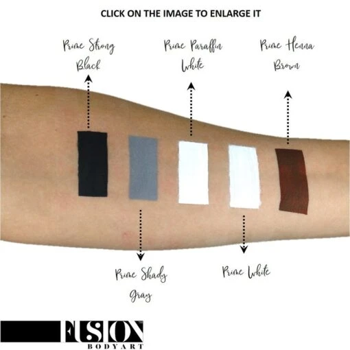 Fusion Body Art Face & Body Paint - Prime Paraffin White (32 Gm) - Image 3