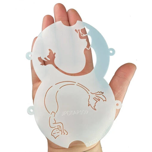 TAP Face Paint Double Stencils - Long Tail Mermaid (109) - Image 2