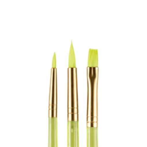 Snazaroo Starter Brush Set - Green (Set Of 3) - Image 2