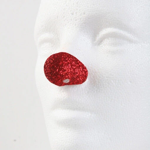Jim Howle Clown Noses - Sparkle Red Style 5C (Round, 1 1/8" Wide)