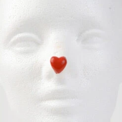 Jim Howle Clown Nose Tips - Red Heart Size D (Dime) - 11/16"