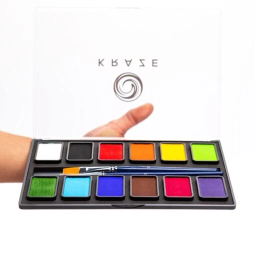 Kraze FX Face Paint 12 Color Essential Palette (12 X 10 Gm) - Image 3