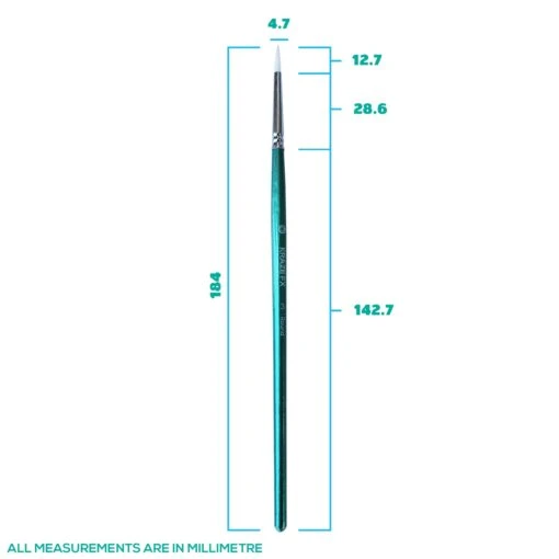Kraze Face Painting Brush, Round #3 - Image 4