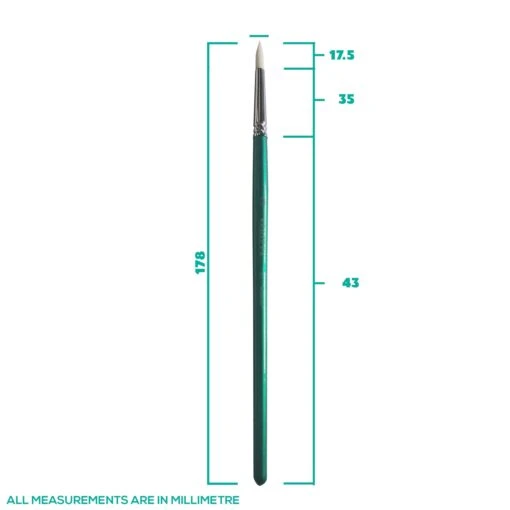 Kraze Face Painting Brush, Round #6 - Image 4