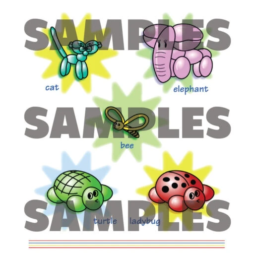 Colorful Restaurant Syle Balloon Menu - Animals - Image 4