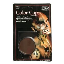 Mehron Grease Color Cups - Brown (0.5 Oz)