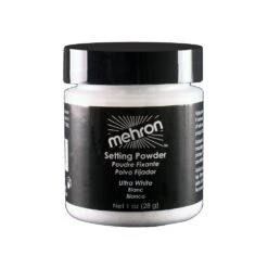 Mehron Ultrafine Setting Powder - Ultra White (1 Oz)