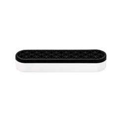 QosMedix Black & White Beauty Tool Organizer